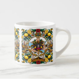 Siciliaanse Trinacria Espresso Cup Espresso Kop