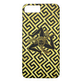 Siciliaanse Trinacria in Black en Gold Case-Mate iPhone Case (Achterkant)
