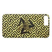 Siciliaanse Trinacria in Black en Gold Case-Mate iPhone Case (Achterkant (Horizontaal))