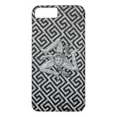 Siciliaanse Trinacria in Silver en Black Case-Mate iPhone Case (Achterkant)