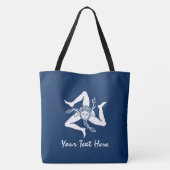 Siciliaanse Trinacria-Jouw tekst en -kleur Tote Bag (Achterkant)