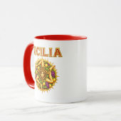 Siciliaanse Trinacria  Mok (Voorkant links)