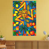 Siciliaanse Trinacria Pablo stijl Canvas Afdruk (Insitu (Woonkamer))