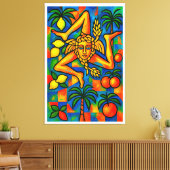 Siciliaanse Trinacria Pablo stijl Canvas Afdruk (Insitu (Woonkamer))