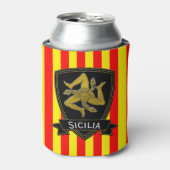 Siciliaanse Trinacria Streep Blikjeskoeler (Blikje Voorkant)