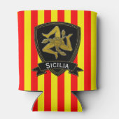 Siciliaanse Trinacria Streep Blikjeskoeler (Achterkant)