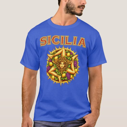 Siciliaanse Trinacria  T-shirt (Voorkant)