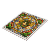 Siciliaanse Trinacria   Tegeltje (Zijkant)