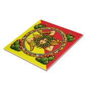 Siciliaanse Trinacria   Tegeltje (Zijkant)