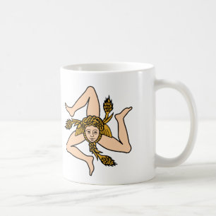 Siciliaanse triskelion met kaartkoffie-Mok Koffiemok