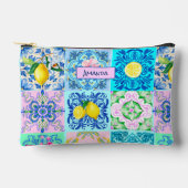 Siciliaanse turquoise citrus Mediterrane azulejo Etui (Voorkant)