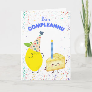 Siciliaanse verjaardagsgroeten Bon Compleannu Citr Kaart