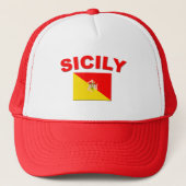 Siciliaanse vlag 1 trucker pet (Voorkant)