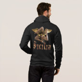 Siciliaanse vlag, Bling, Blazer, speciaal aangepas Hoodie (Achterkant volledig)