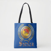 Siciliaanse vlag en Emblem Gift Canvas tas (Voorkant)