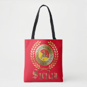 Siciliaanse vlag en Emblem Gift Canvas tas (Voorkant)