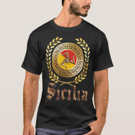 Siciliaanse vlag en Emblem T-Shirt