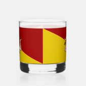 Siciliaanse vlag (Italiaanse regio) Whisky Glas (Links)