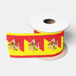 Siciliaanse vlag lint, Sicilië patriotten /sport Satijnen Lint