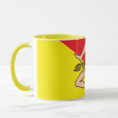 Siciliaanse Vlag mok, Siciliaanse patriot / sportk Mok (Links)