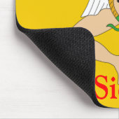 Siciliaanse vlag Mousepad Muismat (Hoek)