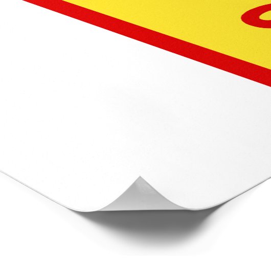 Siciliaanse vlag poster (Hoek)