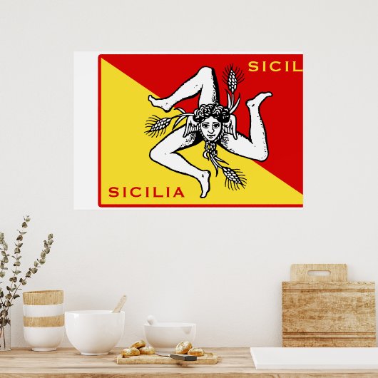 Siciliaanse vlag poster (Keuken)