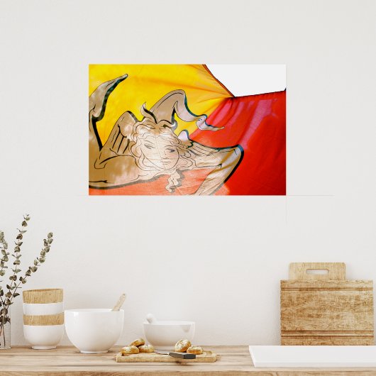 Siciliaanse vlag poster (Keuken)