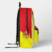 Siciliaanse Vlag Print Cut Naaizak Bedrukte Rugzak (Links)