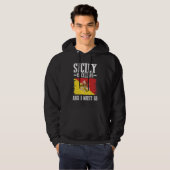 Siciliaanse vlag Sicilië Hoodie (Voorkant volledig)