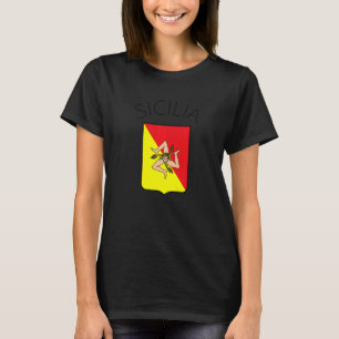 Siciliaanse vlag Sicilië Palermo Italië 19 T-shirt