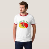 Siciliaanse Vlag T-Shirt (Voorkant volledig)