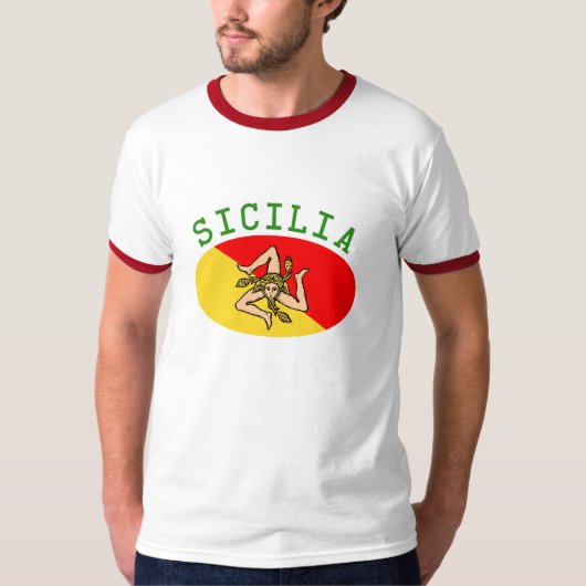 Siciliaanse Vlag T-Shirt (Voorkant)