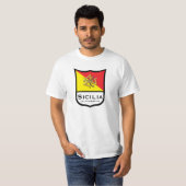 Siciliaanse vlag Trinacria Gold personaliseren T-shirt (Voorkant volledig)