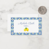 Siciliaanse Vrijgezellenfeest Notitiekaartje (Voorkant / Achterkant in situ)