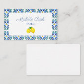 Siciliaanse Vrijgezellenfeest Notitiekaartje (Voorkant / Achterkant)