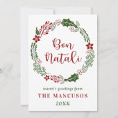 Siciliaanse vrolijke kerstdagen, op maat gemaakt feestdagenkaart (Voorkant)