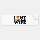 Siciliaanse vrouw bumpersticker (Voorkant)