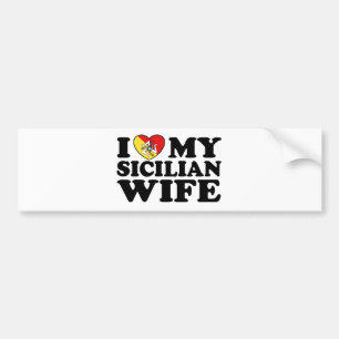 Siciliaanse vrouw bumpersticker