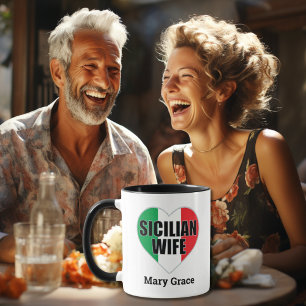 Siciliaanse vrouw Mok – gepersonaliseerd Italiaans