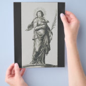 Siciliaanse vulkanische genade kunst van de heilig flyer (Hand)