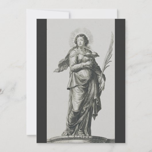 Siciliaanse vulkanische genade kunst van de heilig kaart (Voorkant)