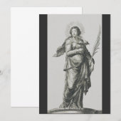 Siciliaanse vulkanische genade kunst van de heilig kaart (Voorkant / Achterkant)