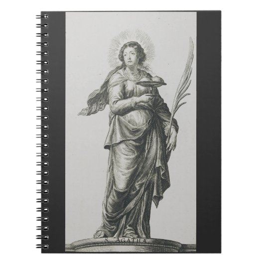 Siciliaanse vulkanische genade kunst van de heilig notitieboek (Voorkant)
