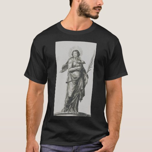 Siciliaanse vulkanische genade kunst van de heilig t-shirt (Voorkant)