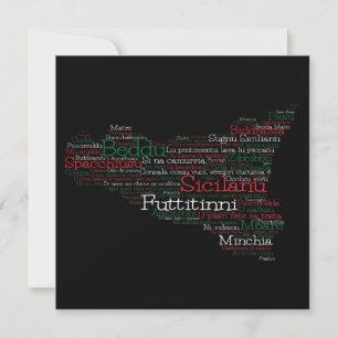 Siciliaanse Word Art Map