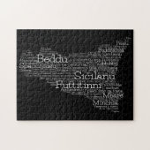 Siciliaanse Word-kaart Legpuzzel (Horizontaal)