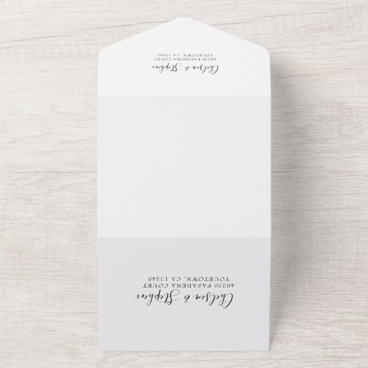 Siciliaanse zomercitroenen - All in One Wedding In All In One Uitnodiging (Buitenkant)