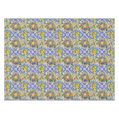 Siciliaanse zon, citroen, mediterrane tegels, tafelkleed (Voorkant (Horizontaal))