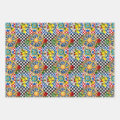 Siciliaanse zon, halve maan, citroen, mediterrane inpakpapier vel (Voorkant 3)